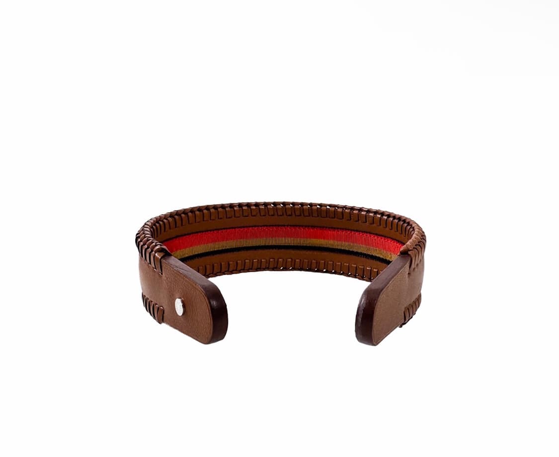 에르메스 25fw 그레이스 레더 헤어밴드 머리띠 브라운 H211012G 상품이미지4