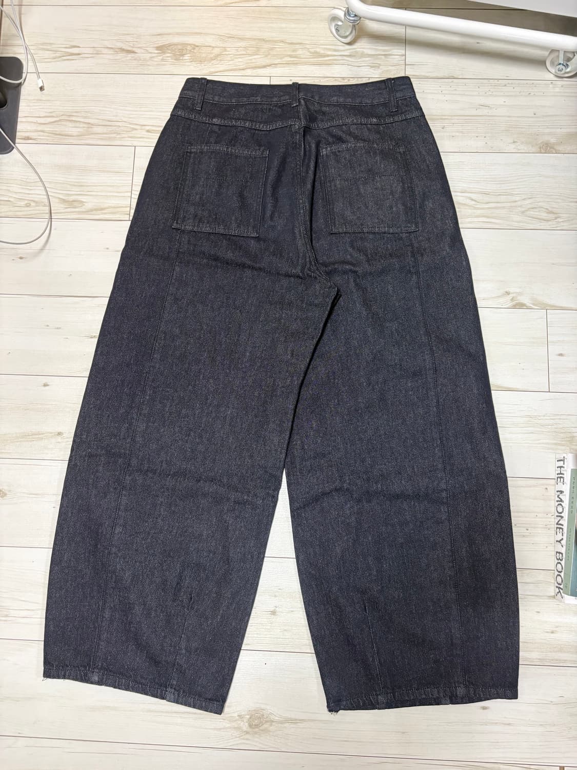 인템포무드 레이지보이 벌룬핏 데님 논페이드인디고 L 상품이미지5