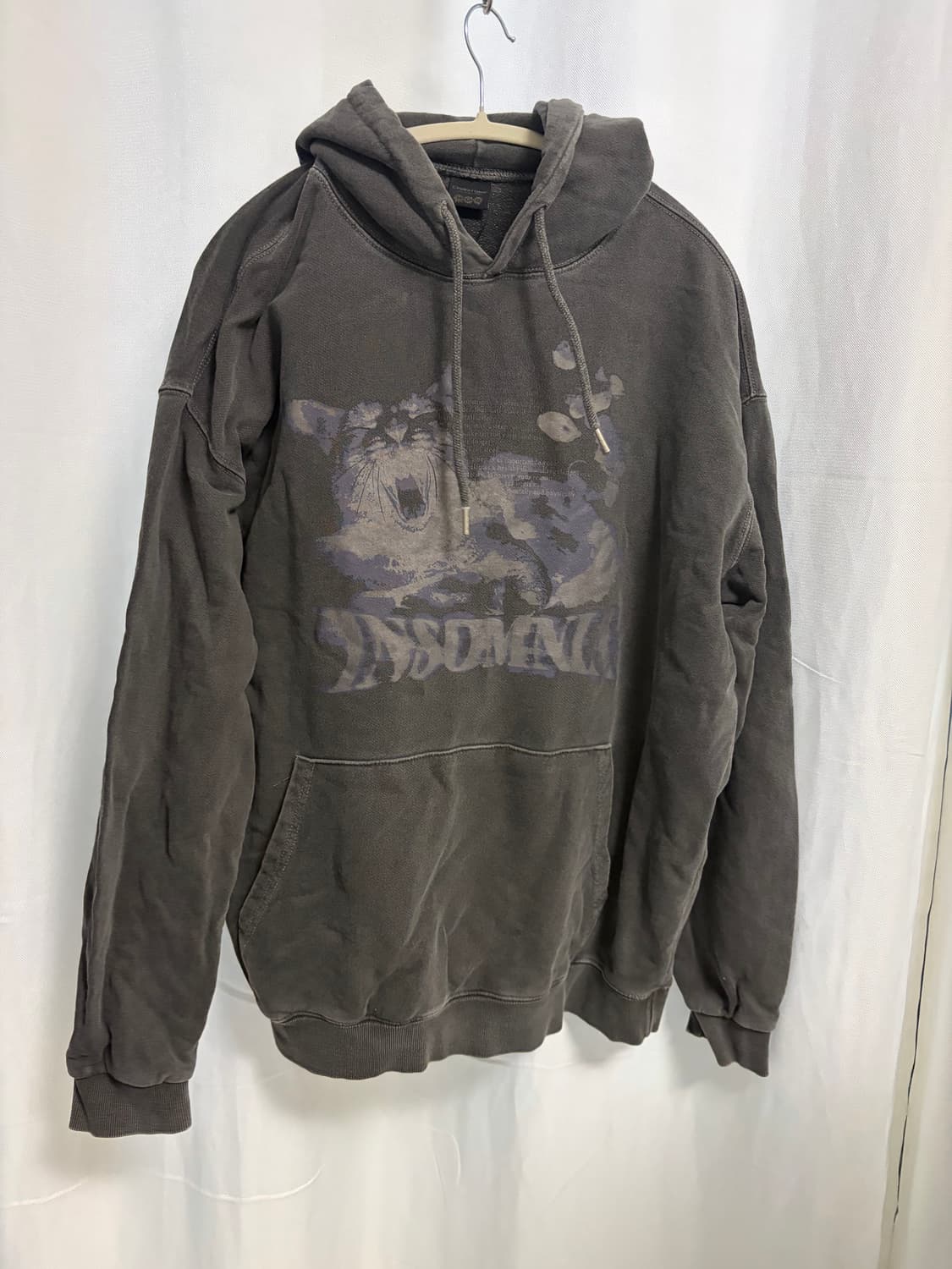 꼼파뇨 고양이 프린트 후드 상품이미지1