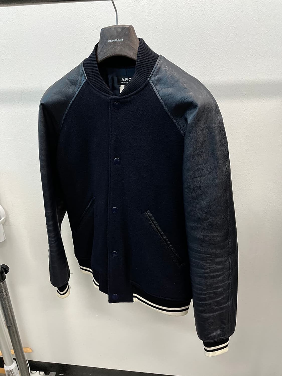 95) 아페세 레더 테디자켓  상품이미지1