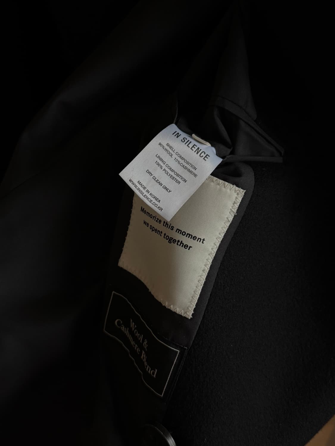 인사일런스 16FW 울 캐시미어 코트 상품이미지6