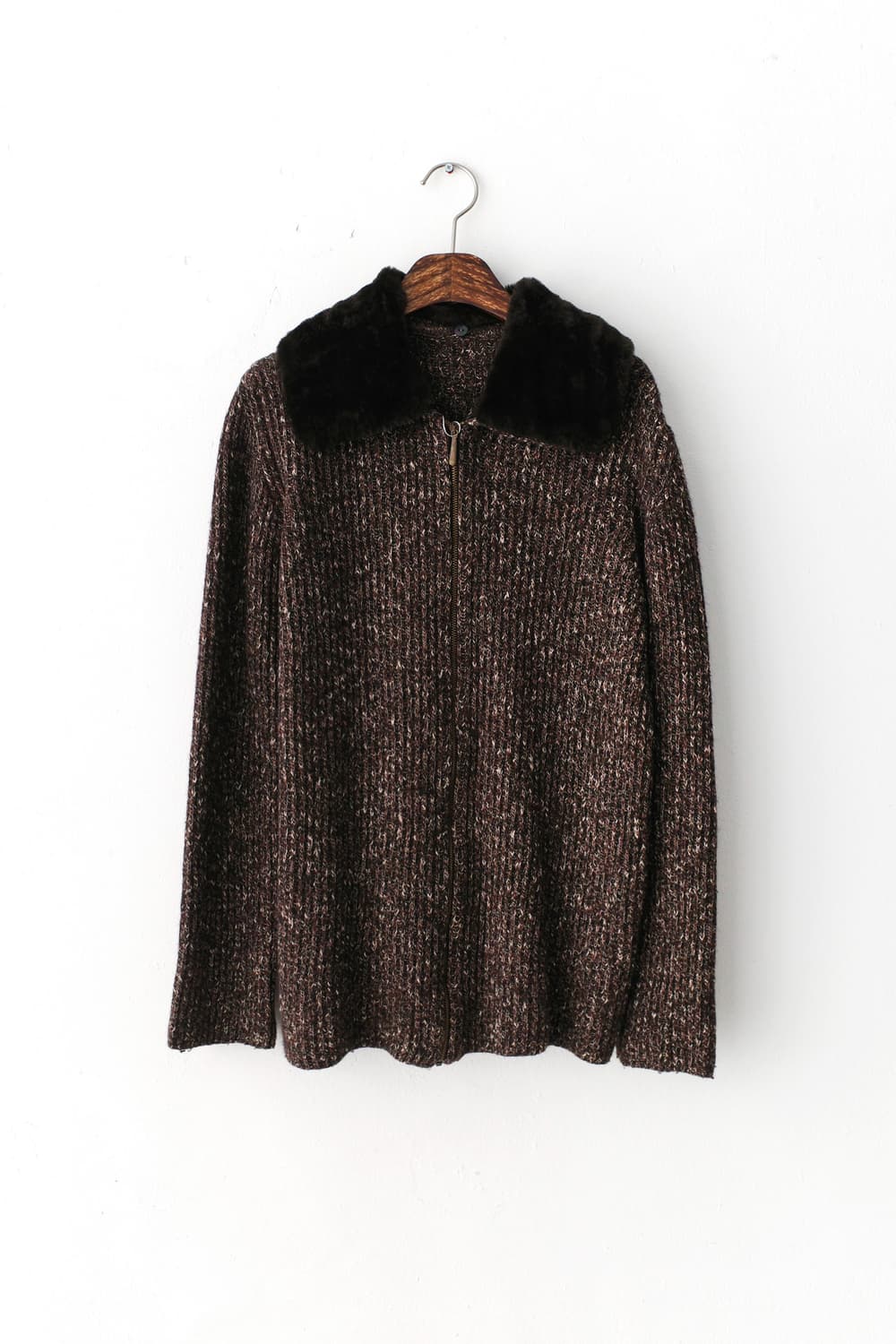 bokashi knit zip-up 상품이미지1