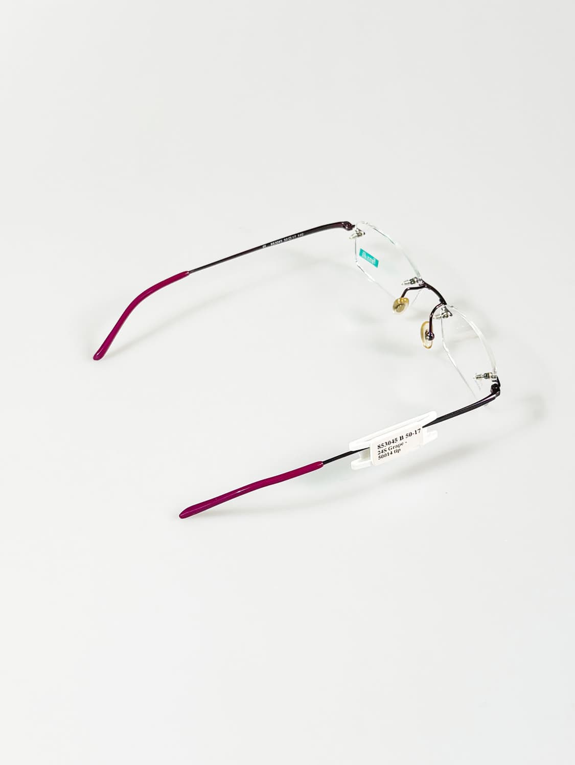 90s FUTIS 무테 스퀘어 메탈 빈티지 안경 상품이미지4