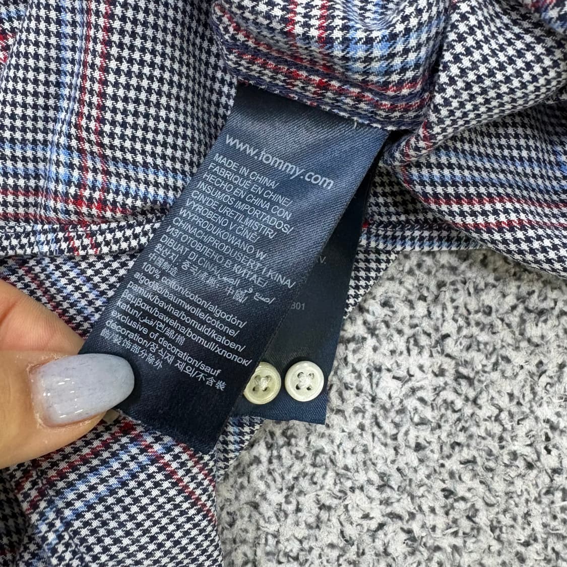 M 타미힐피거 남성 체크 셔츠 남방 0317J 상품이미지4