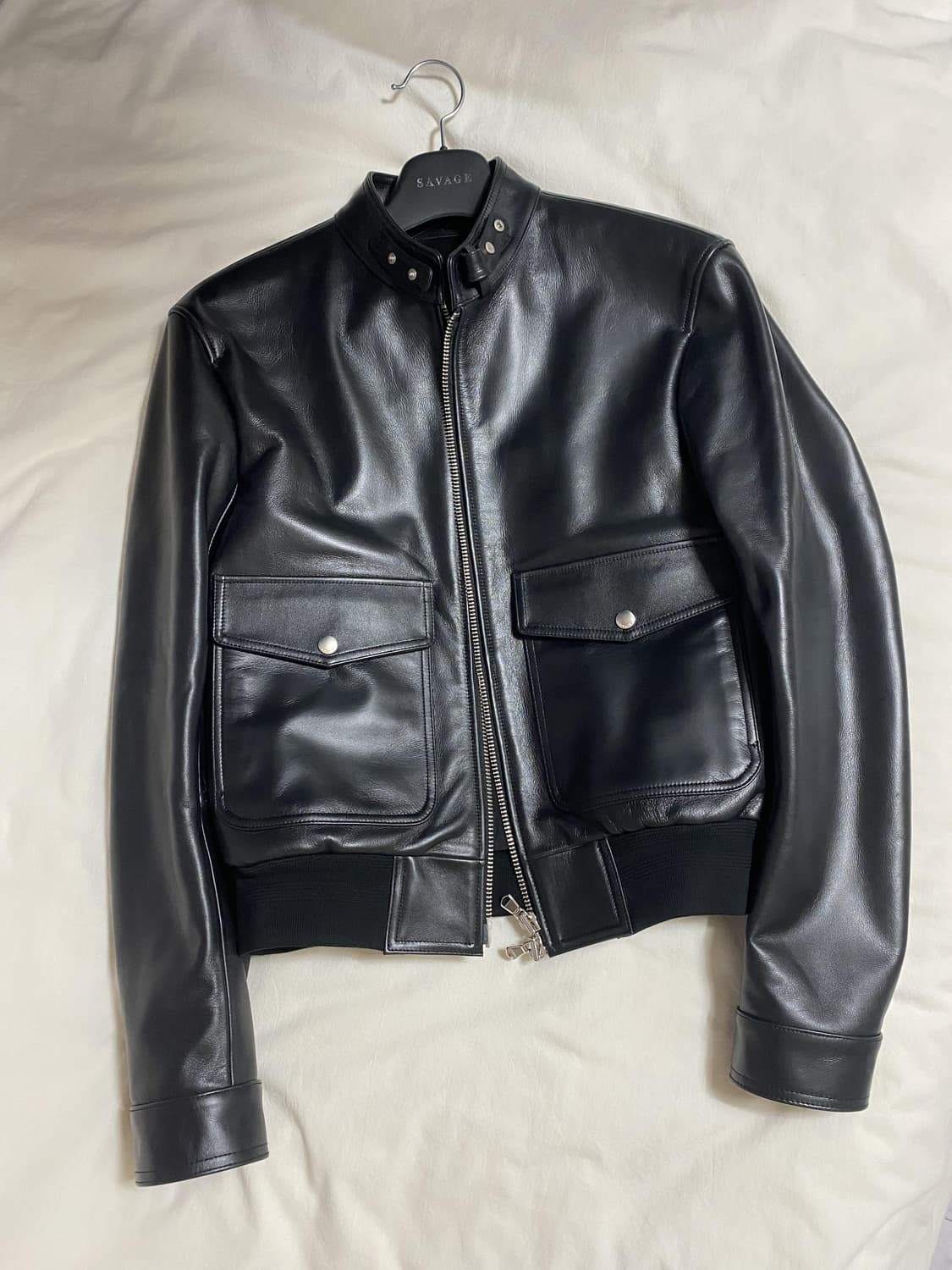 (XL) 24fw 세비지 A2 레더 자켓 상품이미지2