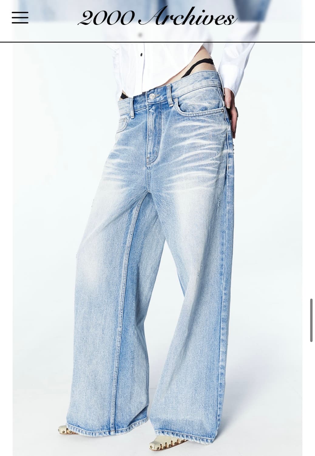 2000아카이브 SNYDER WIDE DENIM 사이즈 02 상품이미지2