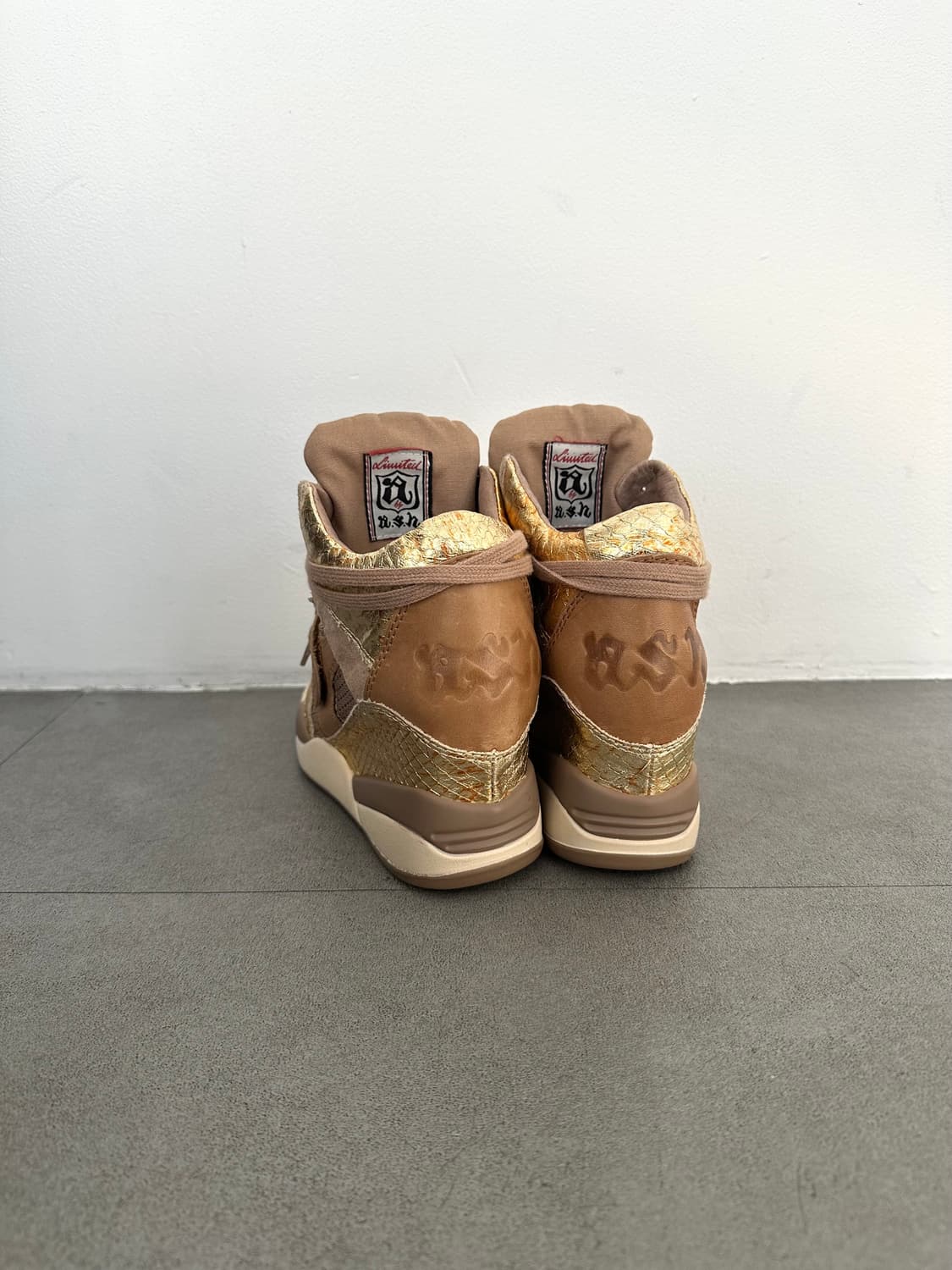 Ash Funky 골드 레더 웨지 하이탑 상품이미지6