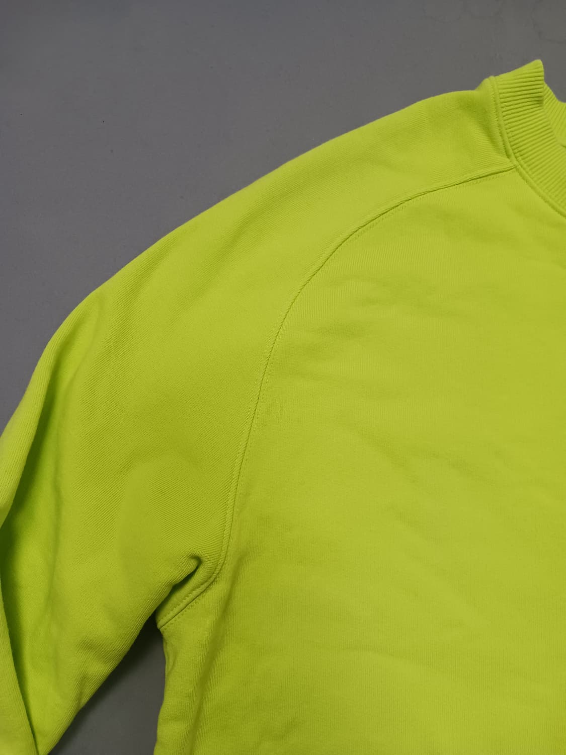 [L] MSGM 밀라노 형광 라임 맨투맨 티셔츠 상품이미지3