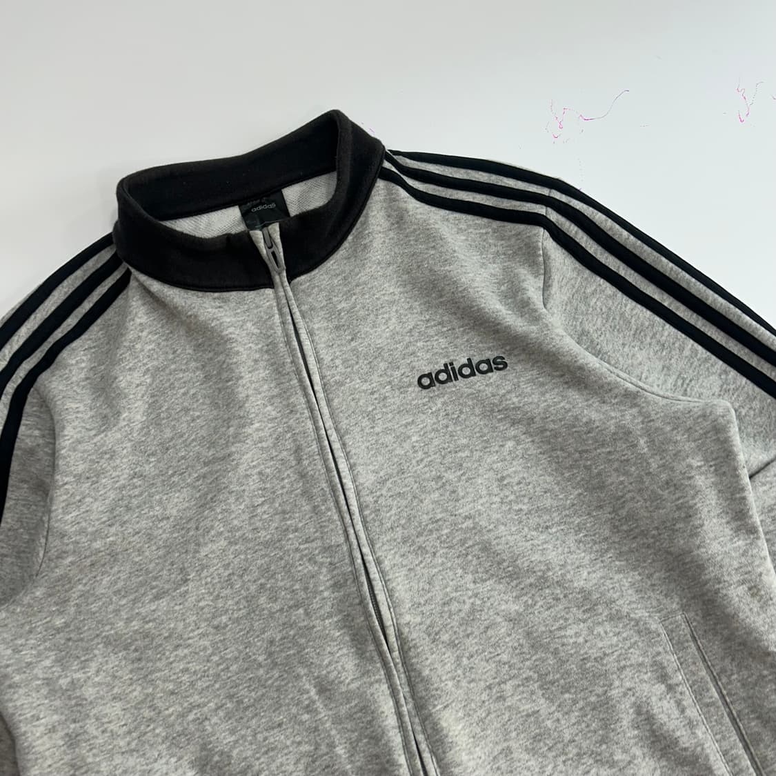 Adidas 아디다스 스펠아웃로고 그레이 코튼 져지 상품이미지5