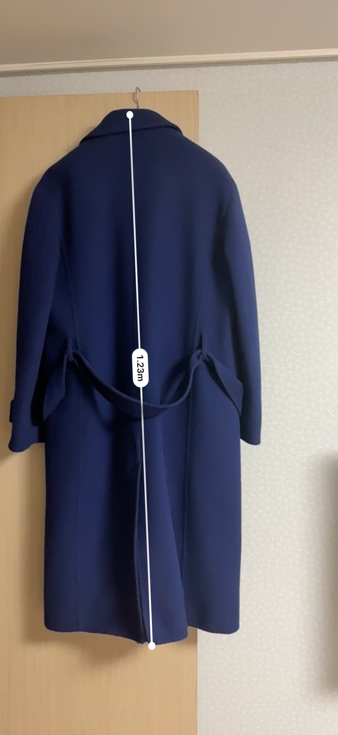 박보검 공항패션 TNGT 코트 100 네이비 울 혼방 상품이미지4