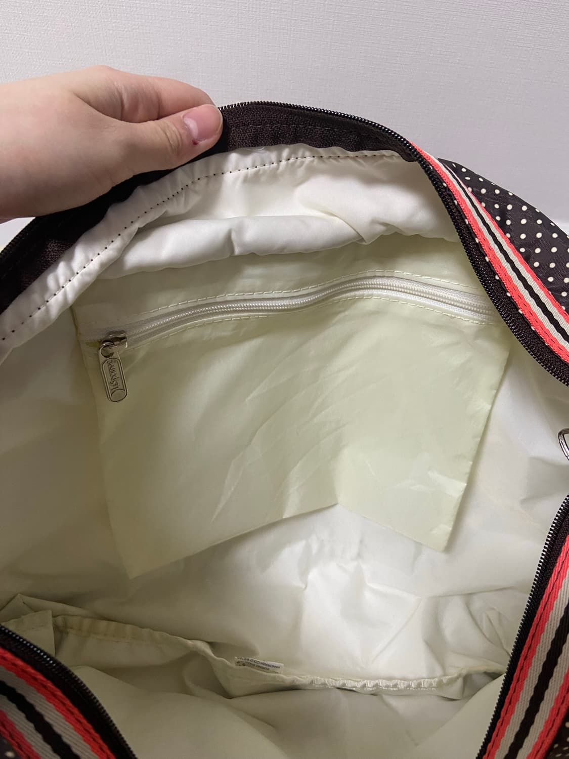 빈티지 레스포삭 도트 숄더백 상품이미지6