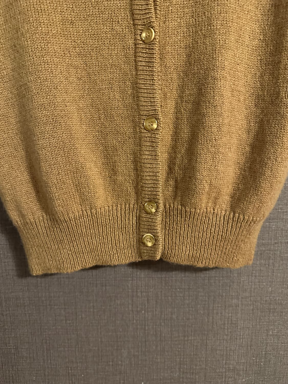 카멜 헤어 100% 브이넥 니트 조끼 베스트 상품이미지3