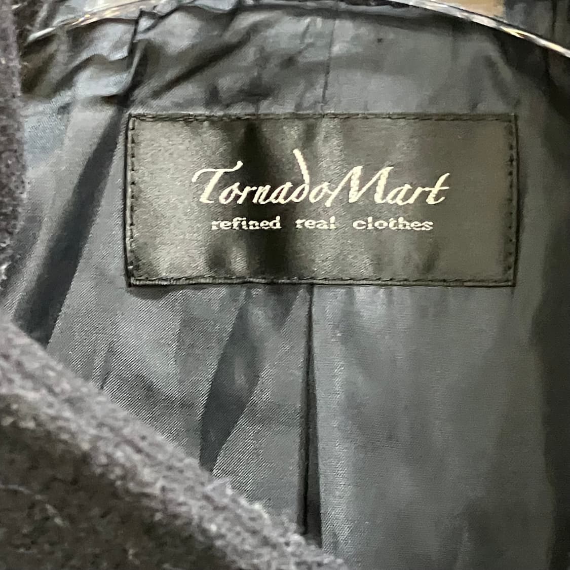 토네이도 마트 블랙 울 모직 코트 M 상품이미지2