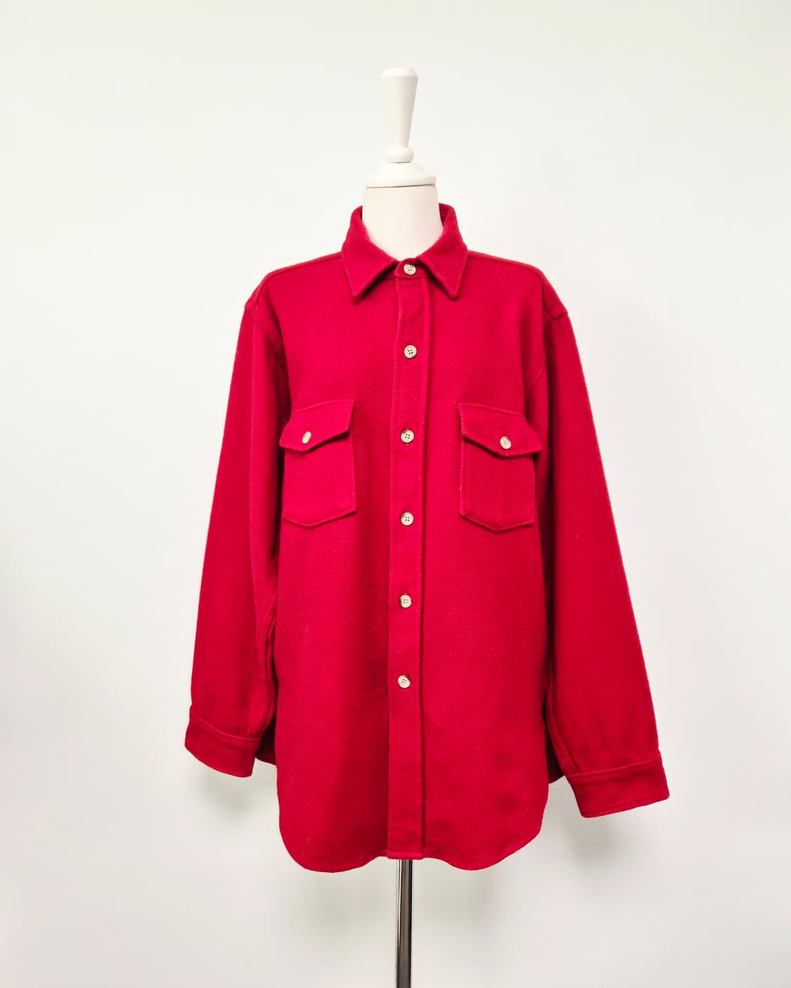 울리치 워크셔츠 wool 레드 라지사이즈 상품이미지1