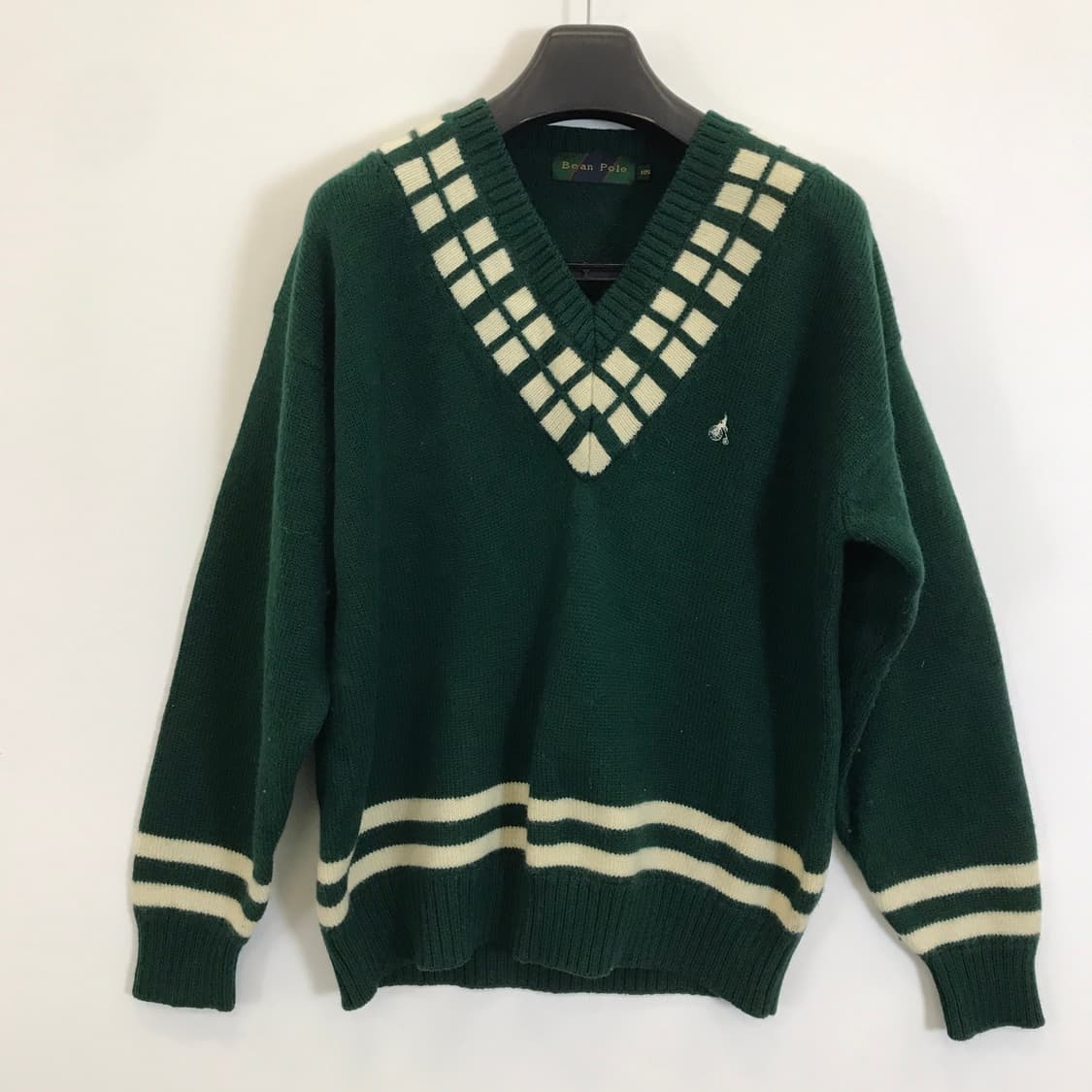 빈폴 90s 딥그린 브이넥니트 [105] 상품이미지1