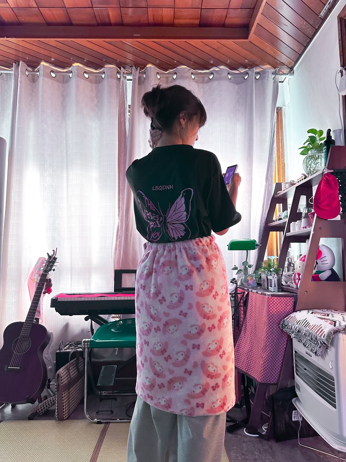 🎀헬로 키티, 마이멜로디 3way 방한 블랭킷 스커트💗 상품이미지4