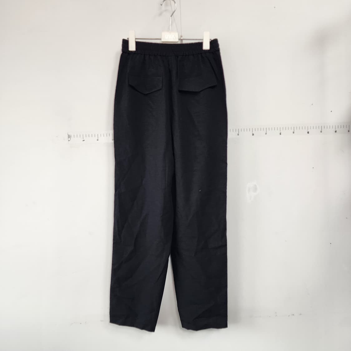 더엣지 검정색 밴딩 바지 상품이미지2