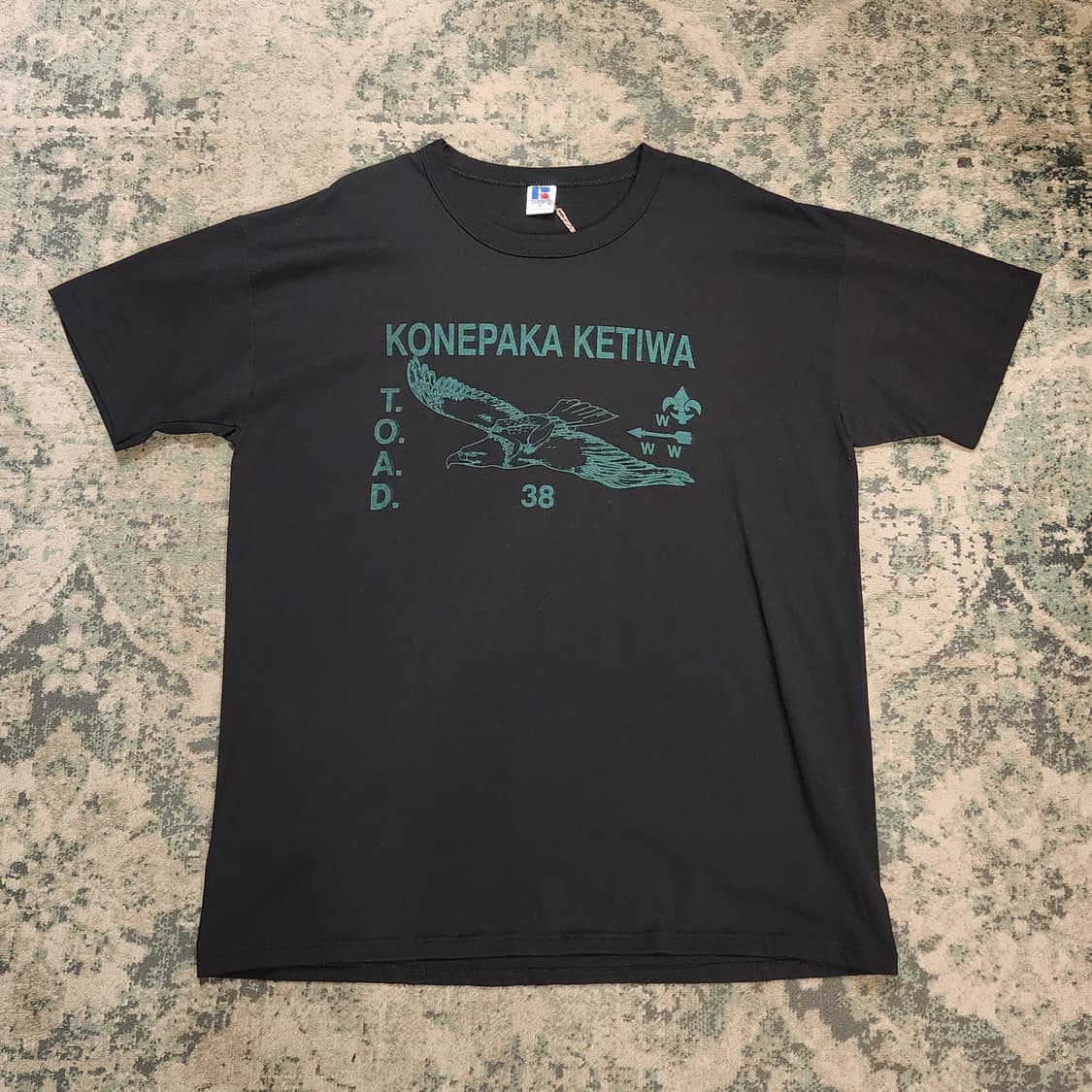 90s USA 제작 러셀반팔티 상품이미지1