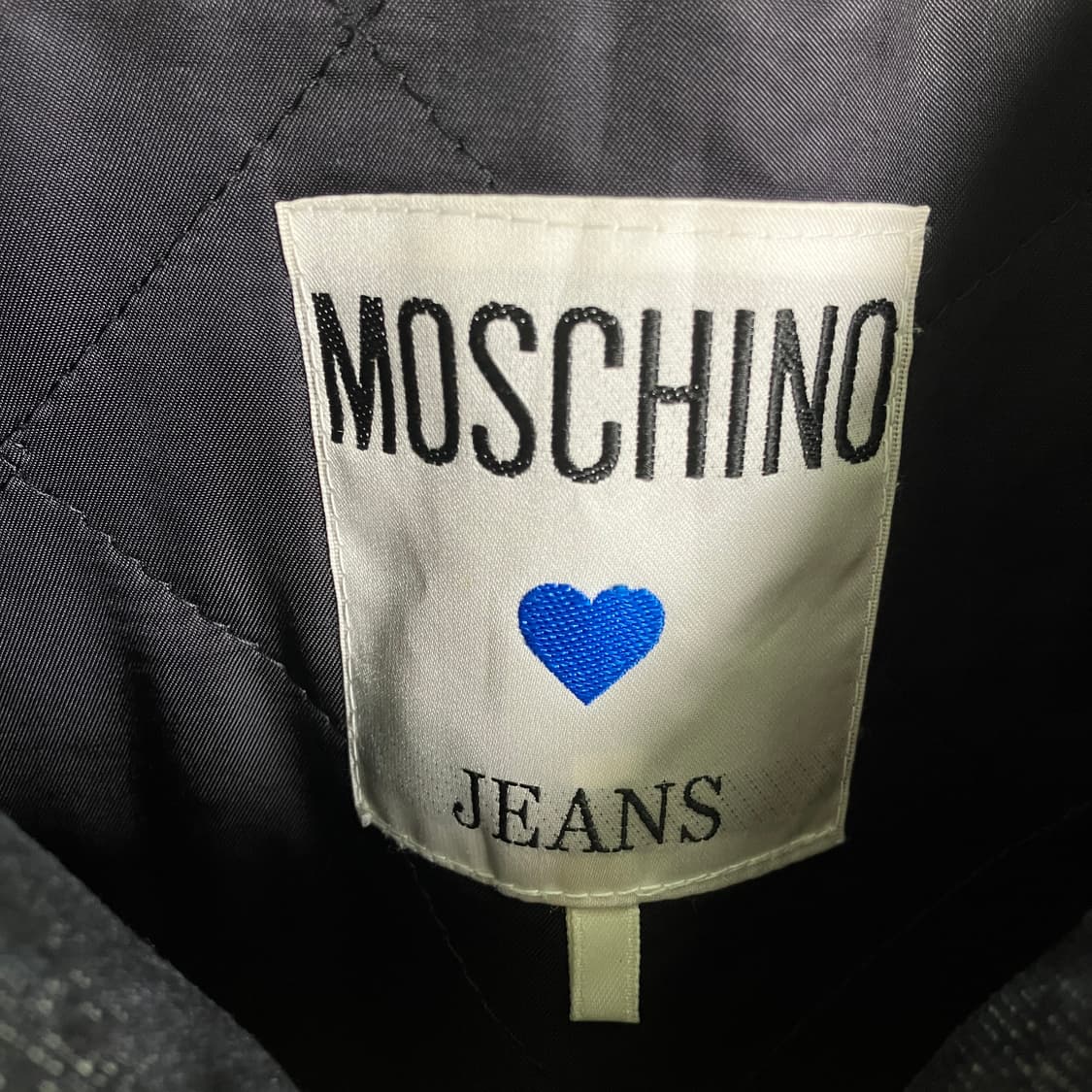 MOSCHINO 모스키노 블랙 데님 크롭 자켓  상품이미지3