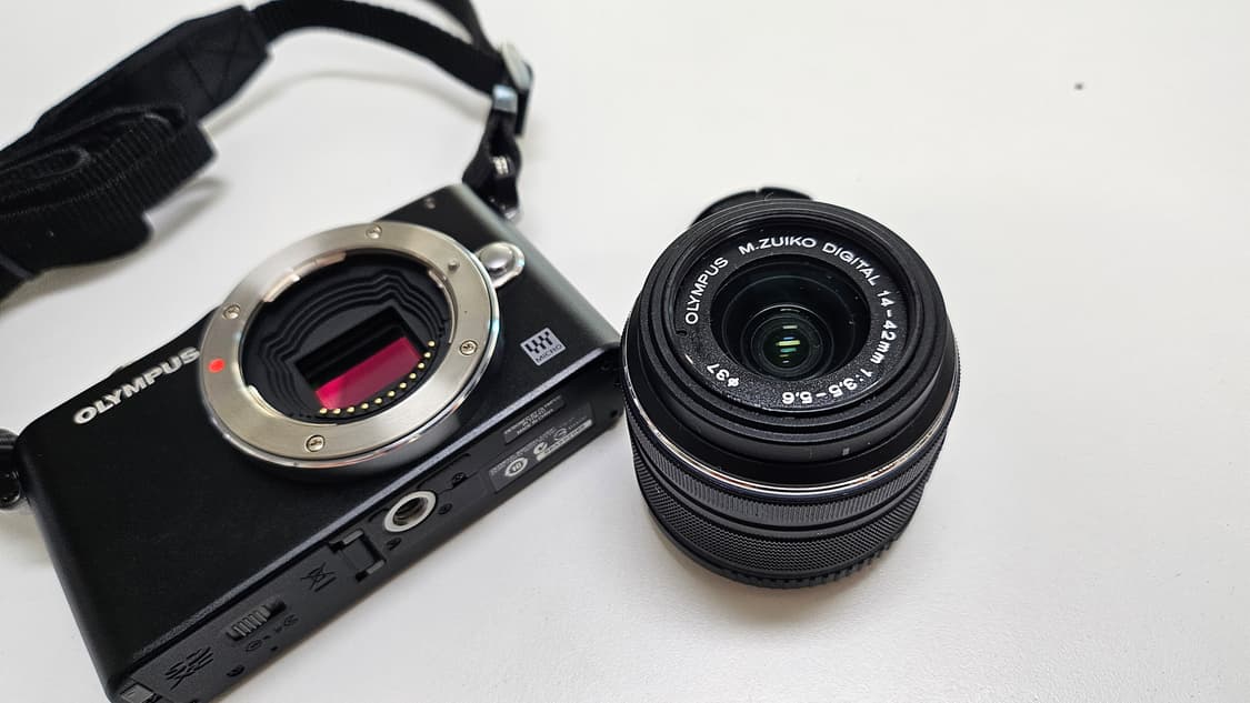 작례O 소장품 컬러 올림푸스 펜 미니 e-pm1 + 주이코 렌즈 디지털카 상품이미지7