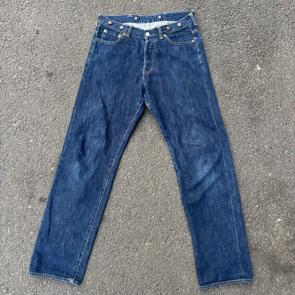 일본 빔즈 보이 신치백 셀비지 데님 팬츠 상품이미지4