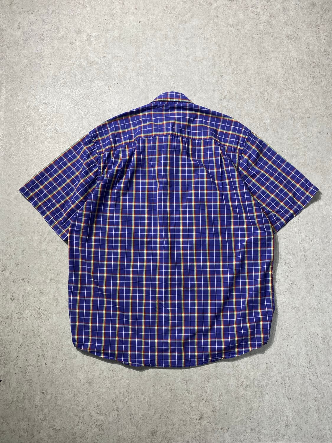[M] 90s Edddie Bauer 에디 바우어 반팔 체크셔츠 상품이미지5