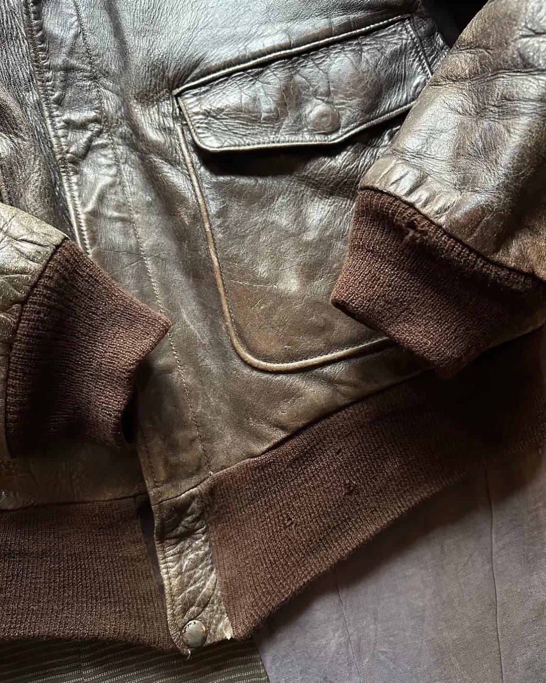 50s Sears Hercules horsehide jacket 40 상품이미지4