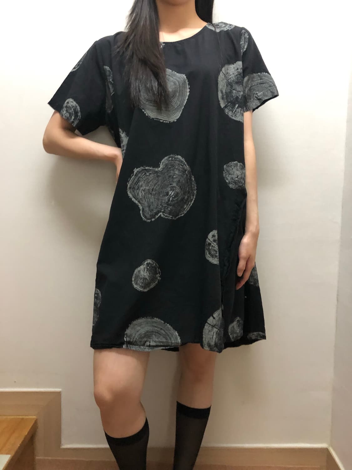 빈티지 블랙 미니멀 원피스 상품이미지5