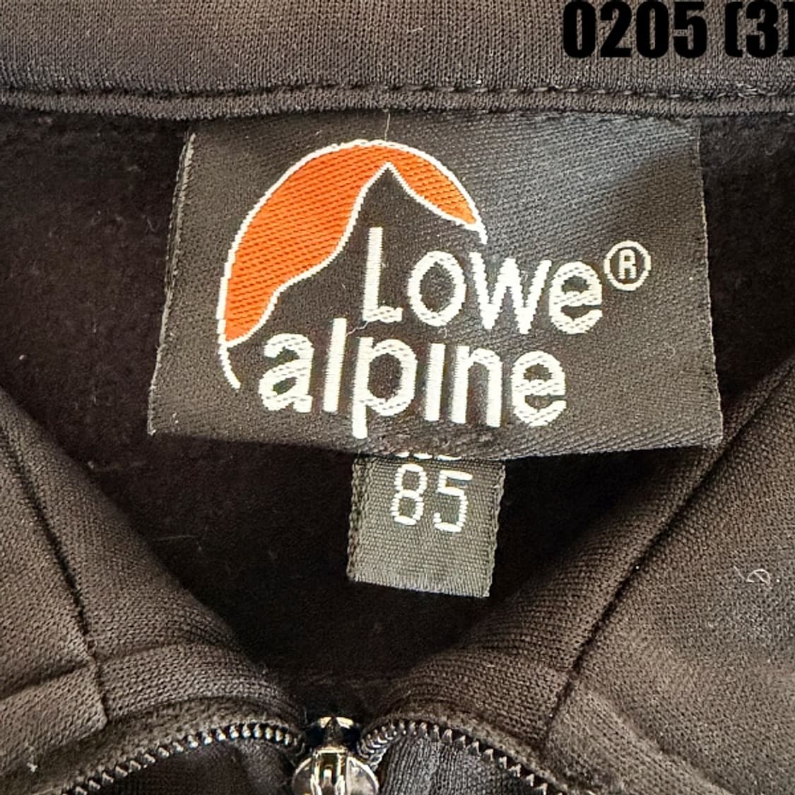 [85] 로우알파인 검정색 하프넥 긴팔 카라 티셔츠 0205(3) 상품이미지3