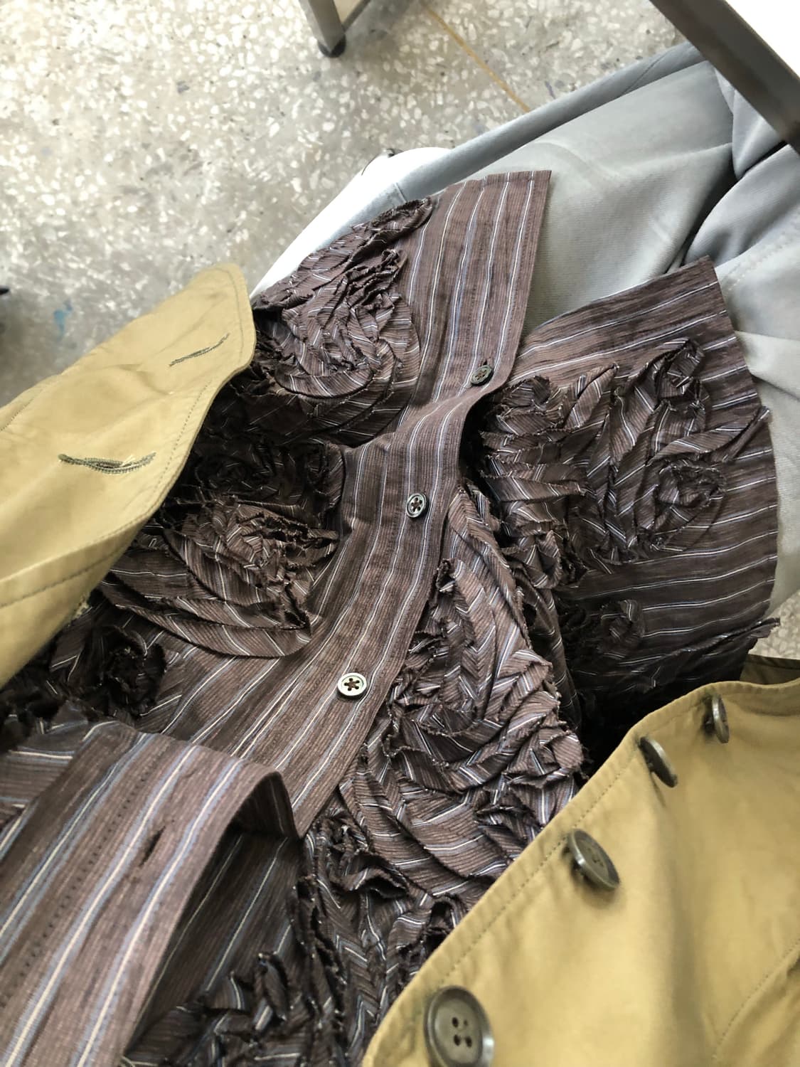 요지야마모토 뿌르옴므 밀리터리 하이넥 블레이저 자켓 상품이미지4