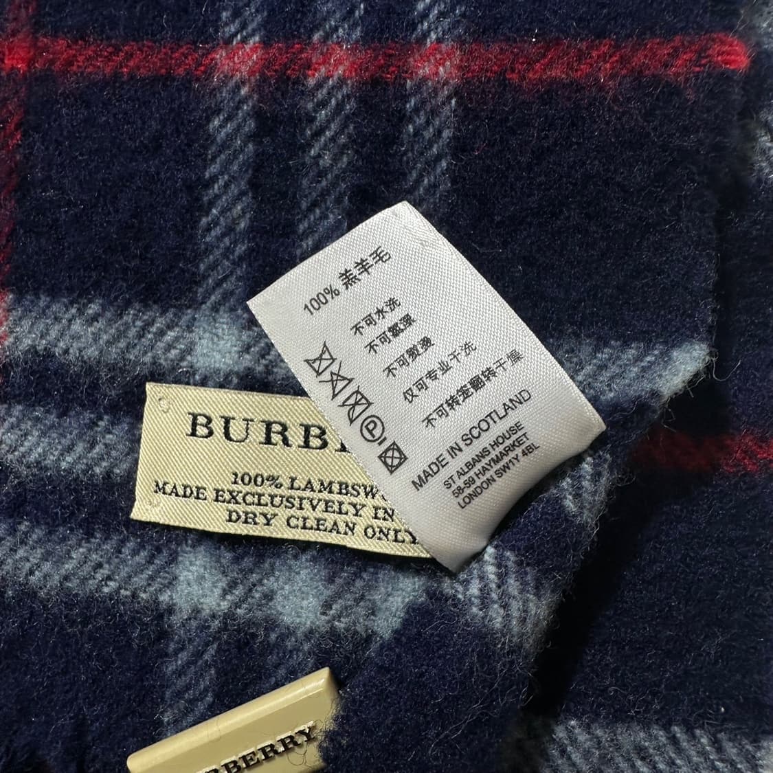 (새상품) 버버리 램스울 체크 머플러 목도리 상품이미지4