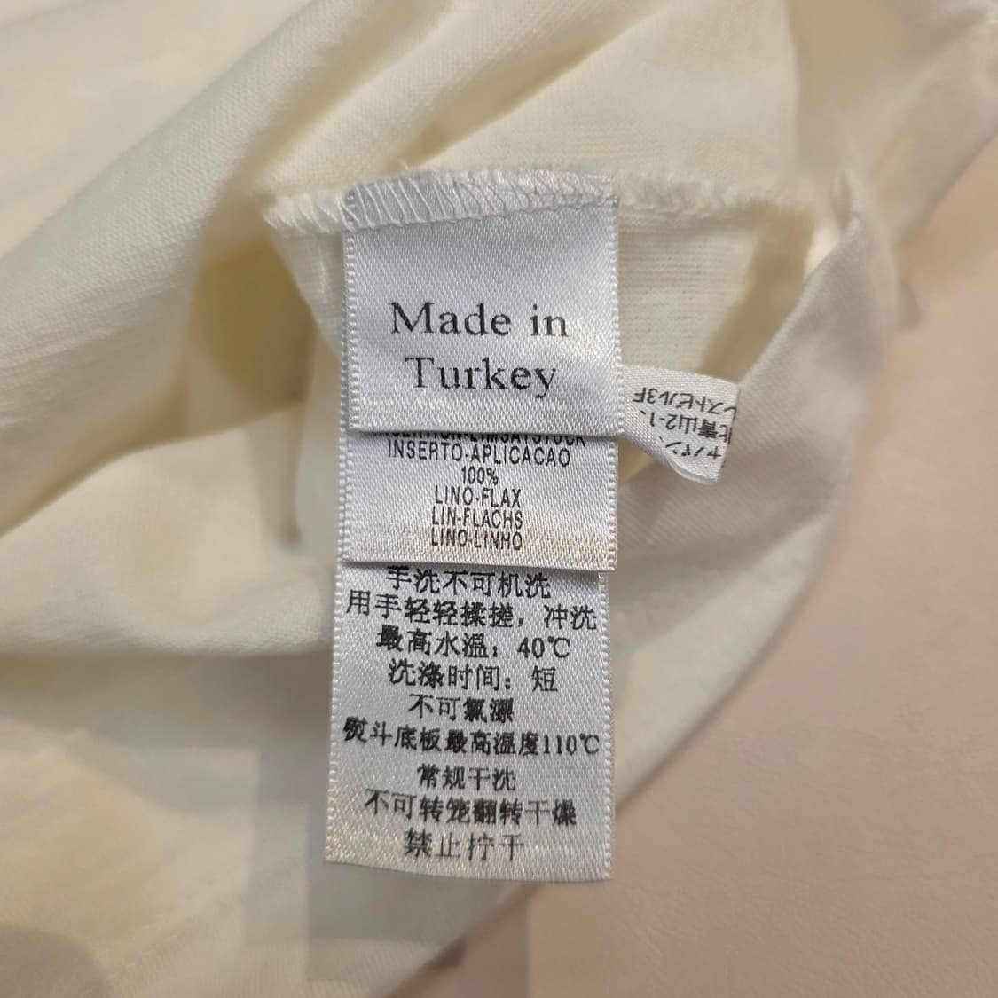 새상품급 제냐 여름 코튼 화이트 폴로셔츠 48 상품이미지6