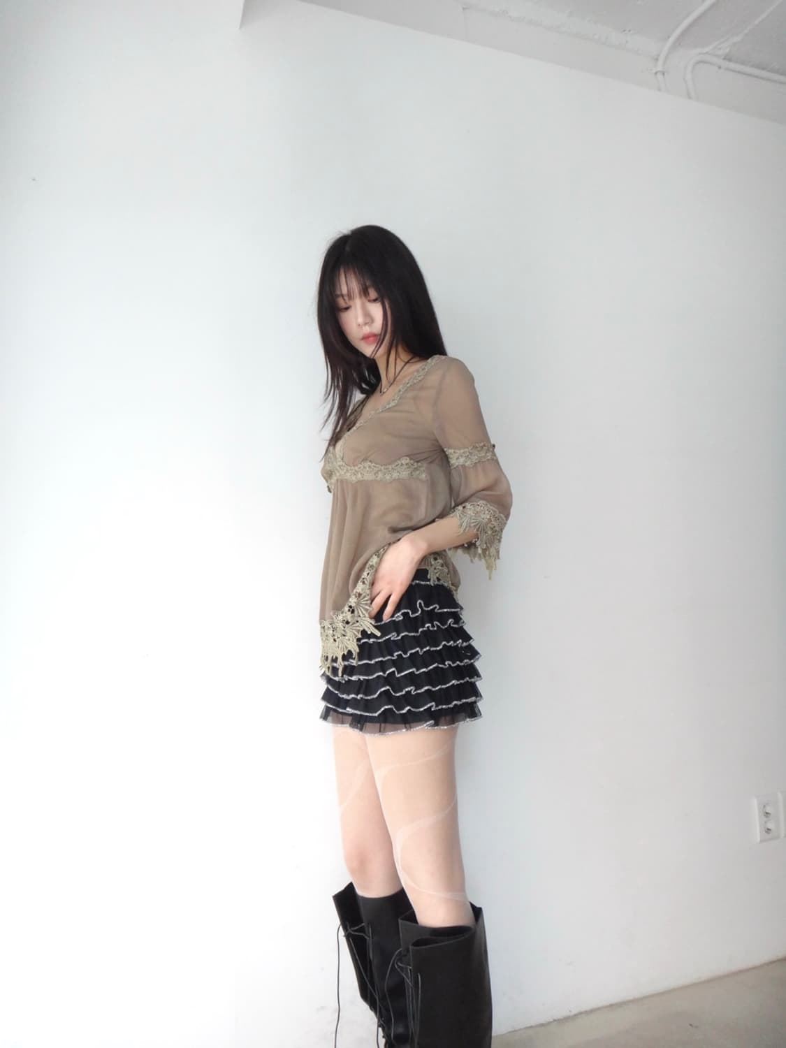 Can can glitter mini skirt  상품이미지7