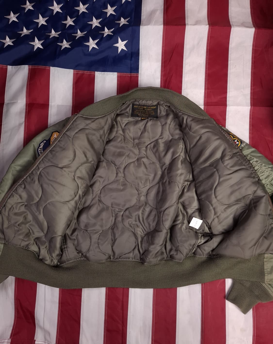 특A 빈티지 밀리터리 미공군 TYPE 항공자켓 상품이미지8