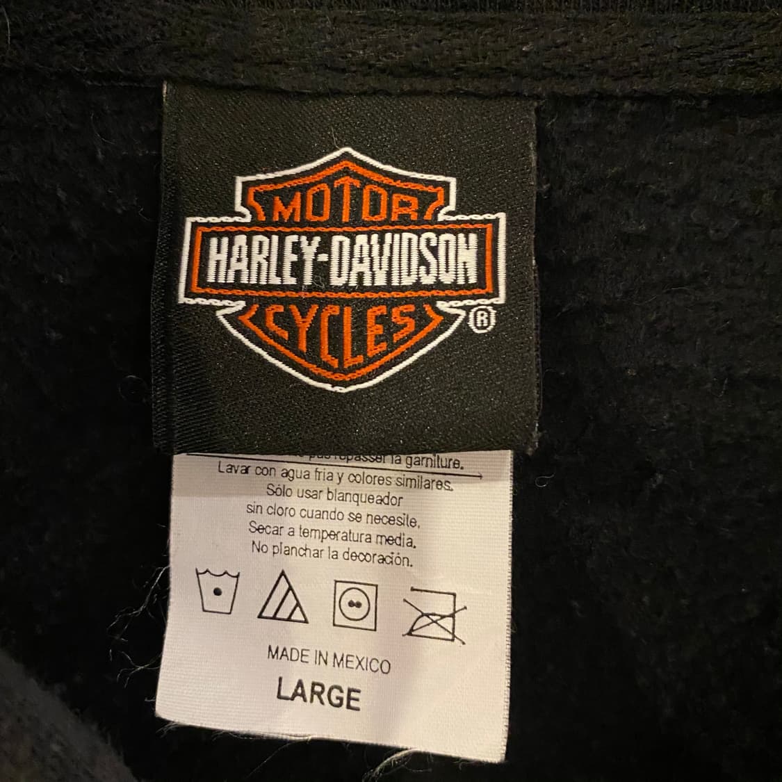 90s USA 할리데이비슨 빅로고 알라스카 후드집업  상품이미지8