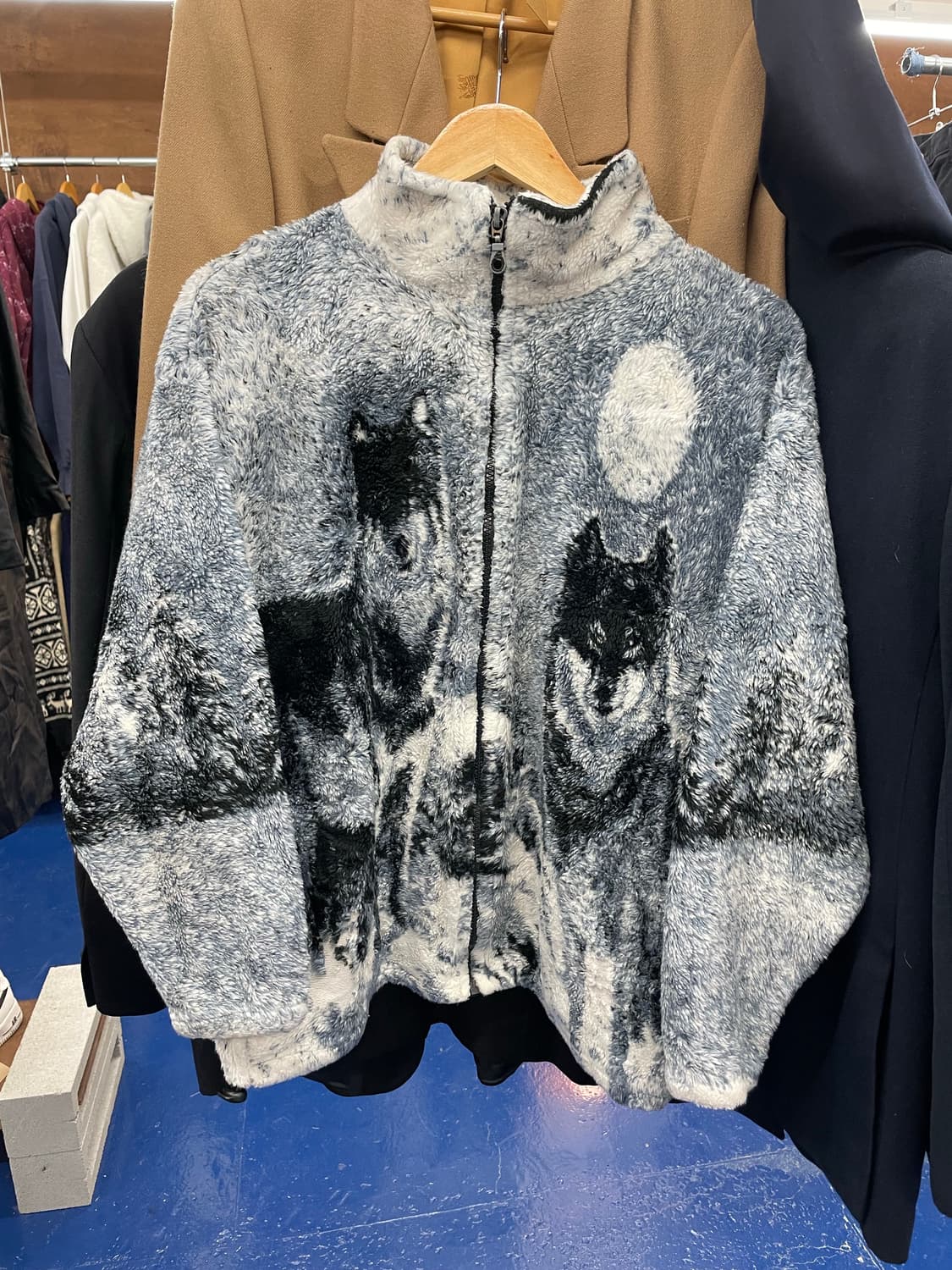 1990s USA Wolfs fleece jaket 상품이미지1