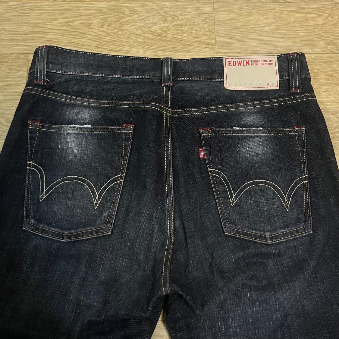 32) 에드윈 512 플레어핏 부츠컷 재팬 데님 흑청 상품이미지3