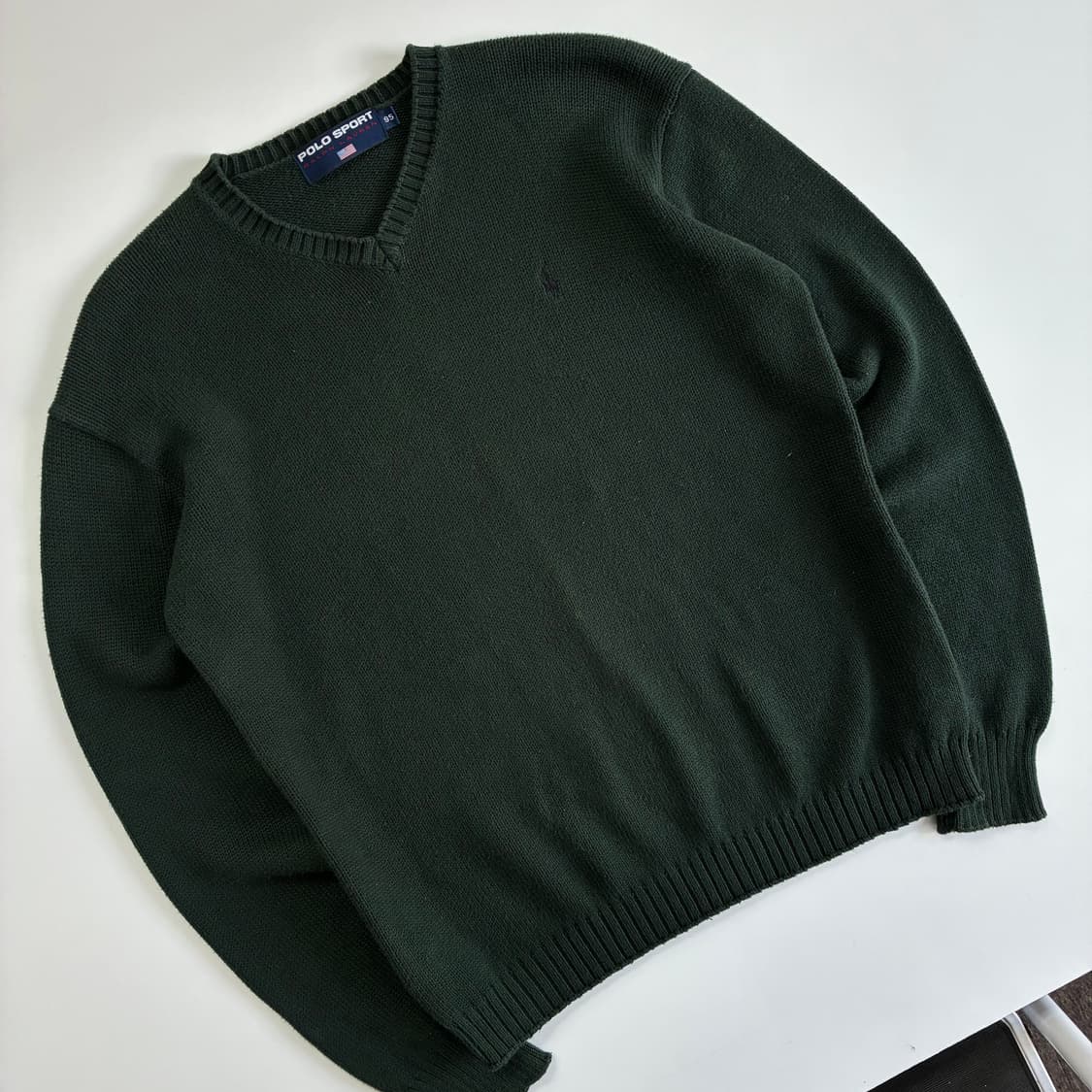 Polo 폴로 랄프로렌 90‘s 딥그린 니트 상품이미지2