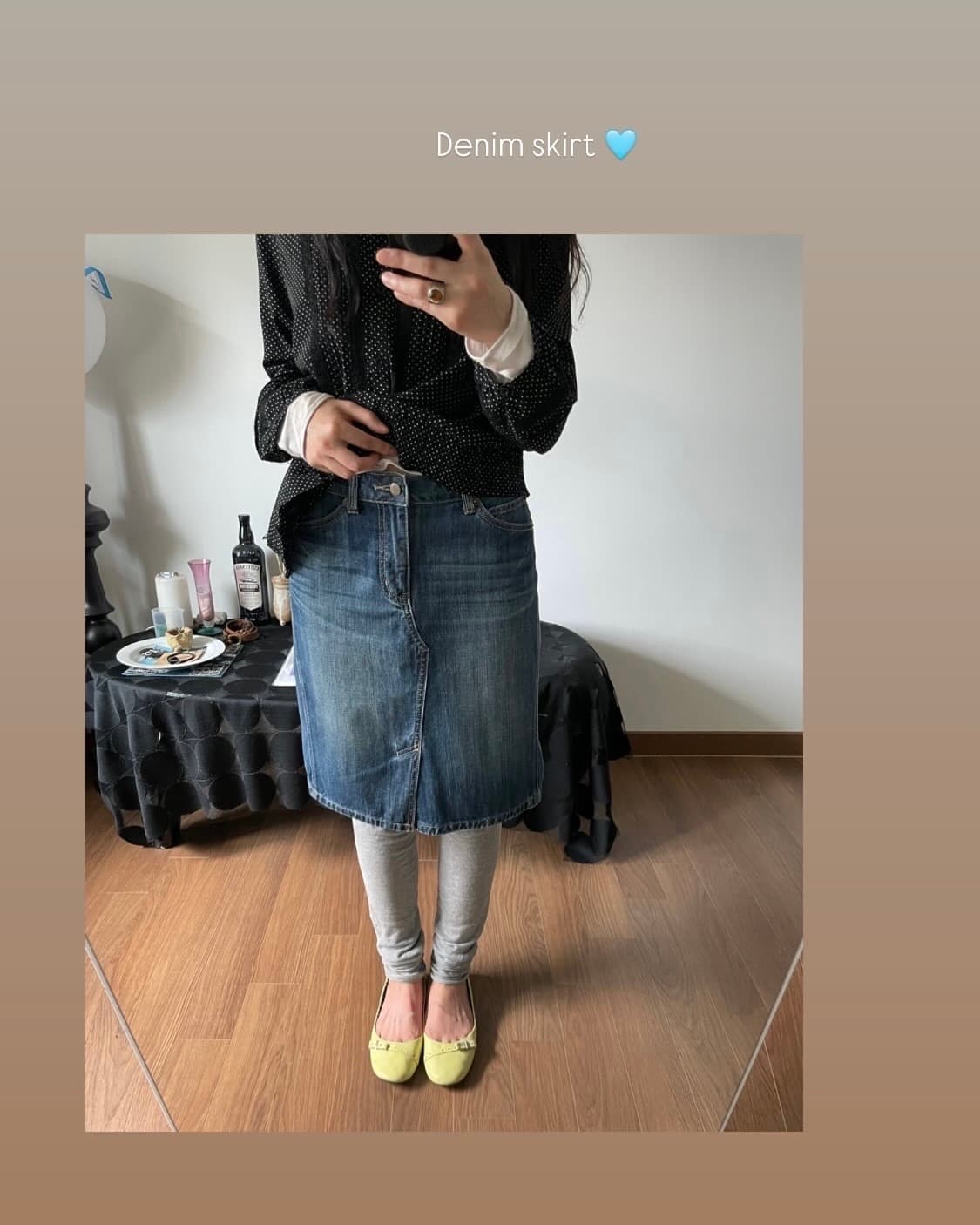 denim skirt 상품이미지1
