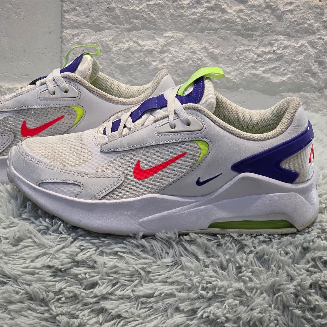 5q-16:나이키 에어맥스 CW1626103 화이트네온 (22.5cm) 상품이미지2