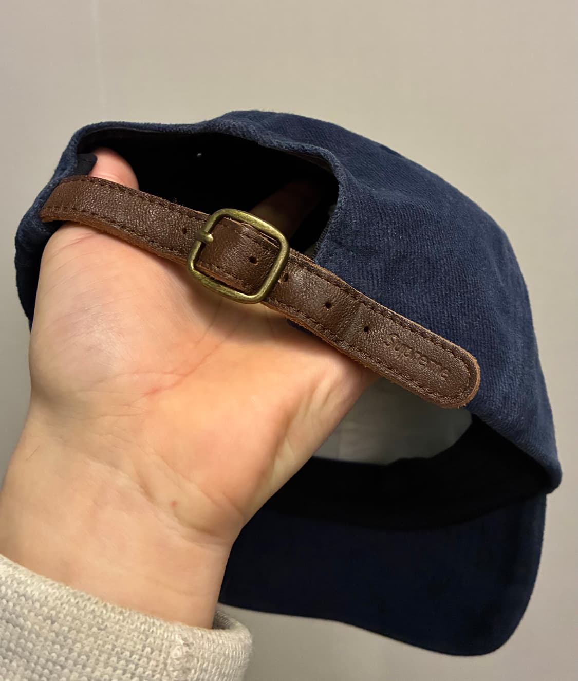 (F)Supreme 슈프림 코듀로이 스크립트 로고 6패널 볼캡 모자 상품이미지6