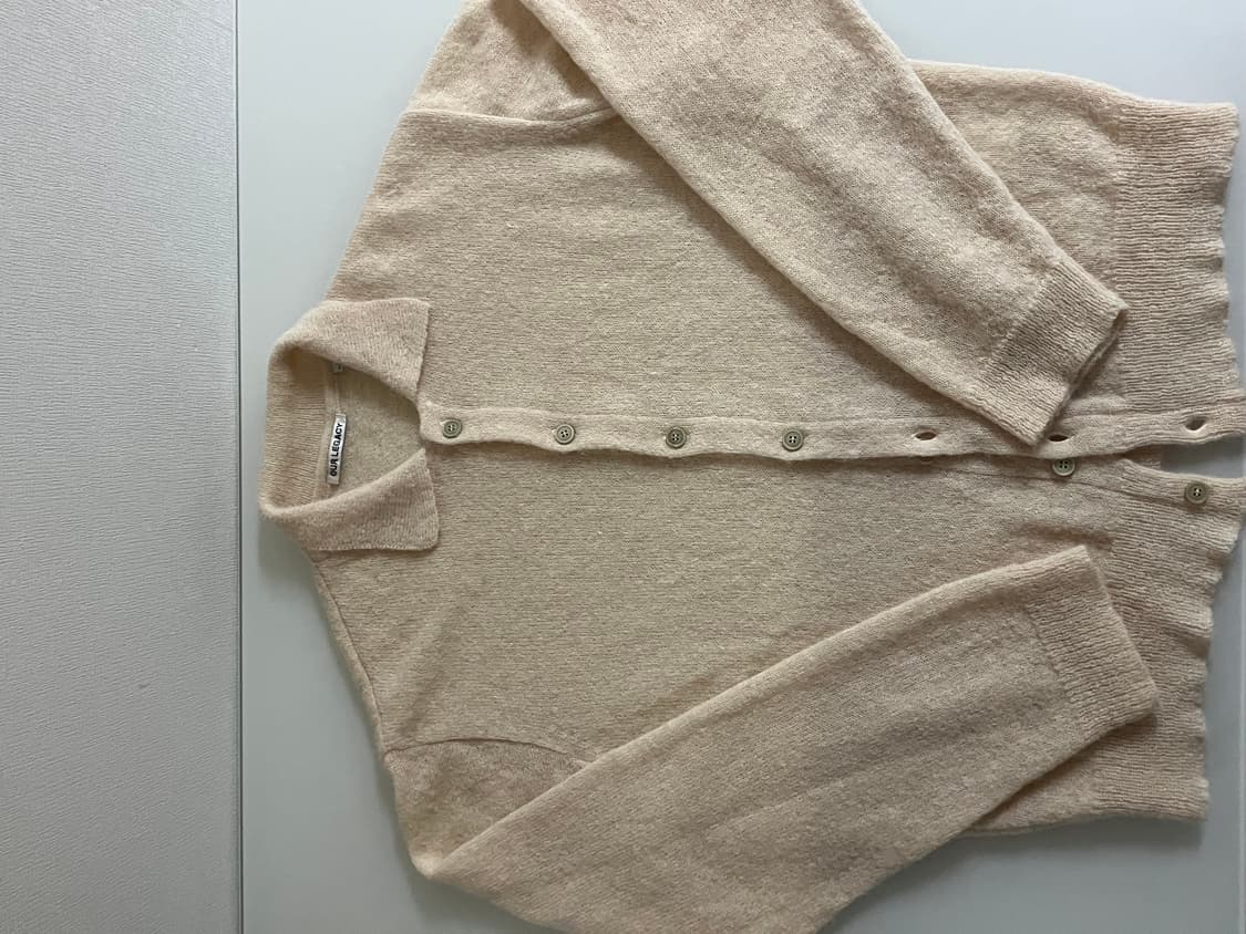 아워레가시 21FW 이브닝 폴로 가디건 카멜 46 상품이미지2