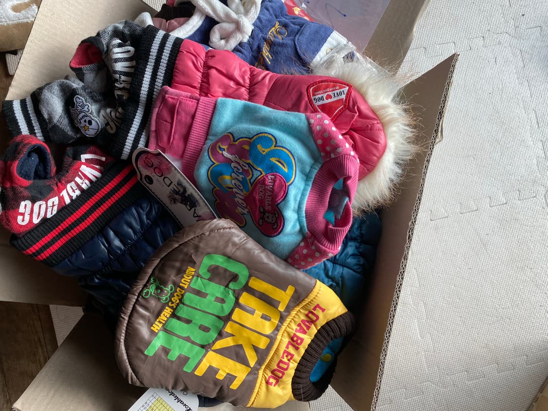 애견 강아지 패딩 옷 24점 일괄 상품이미지1