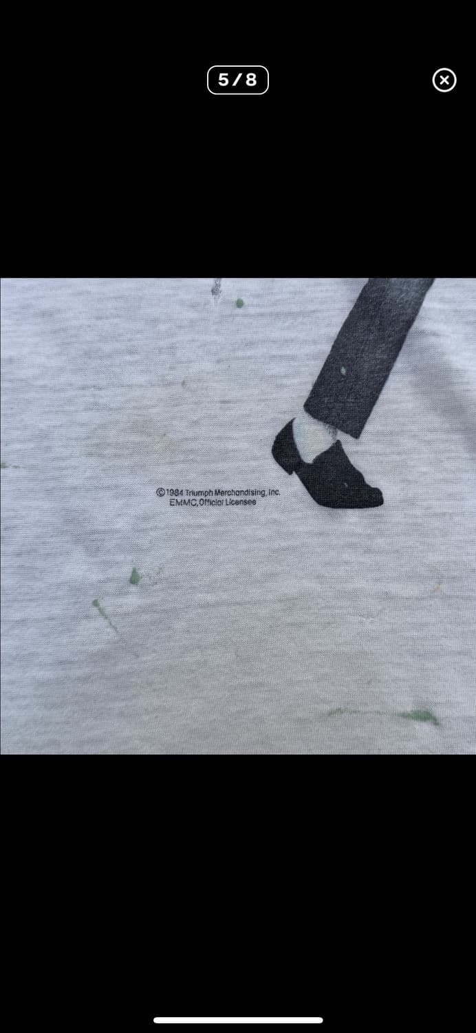 빈티지 84s Michael Jackson BEAT IT 티 상품이미지5