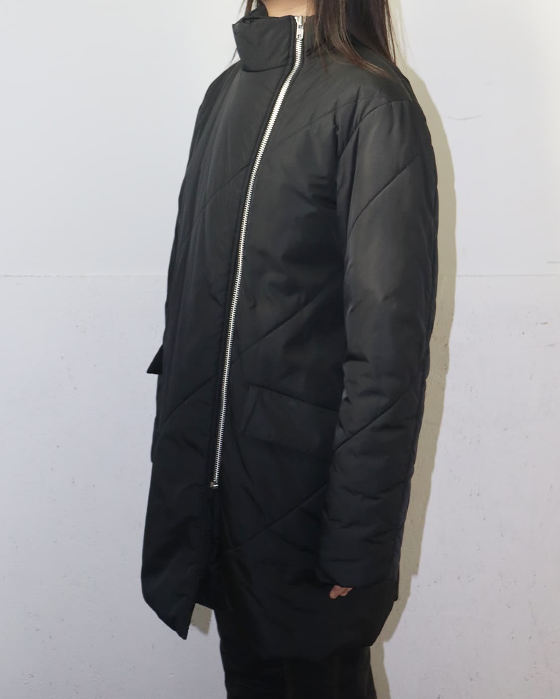 질 샌더 바이어스 라인 패디드 코트 상품이미지3