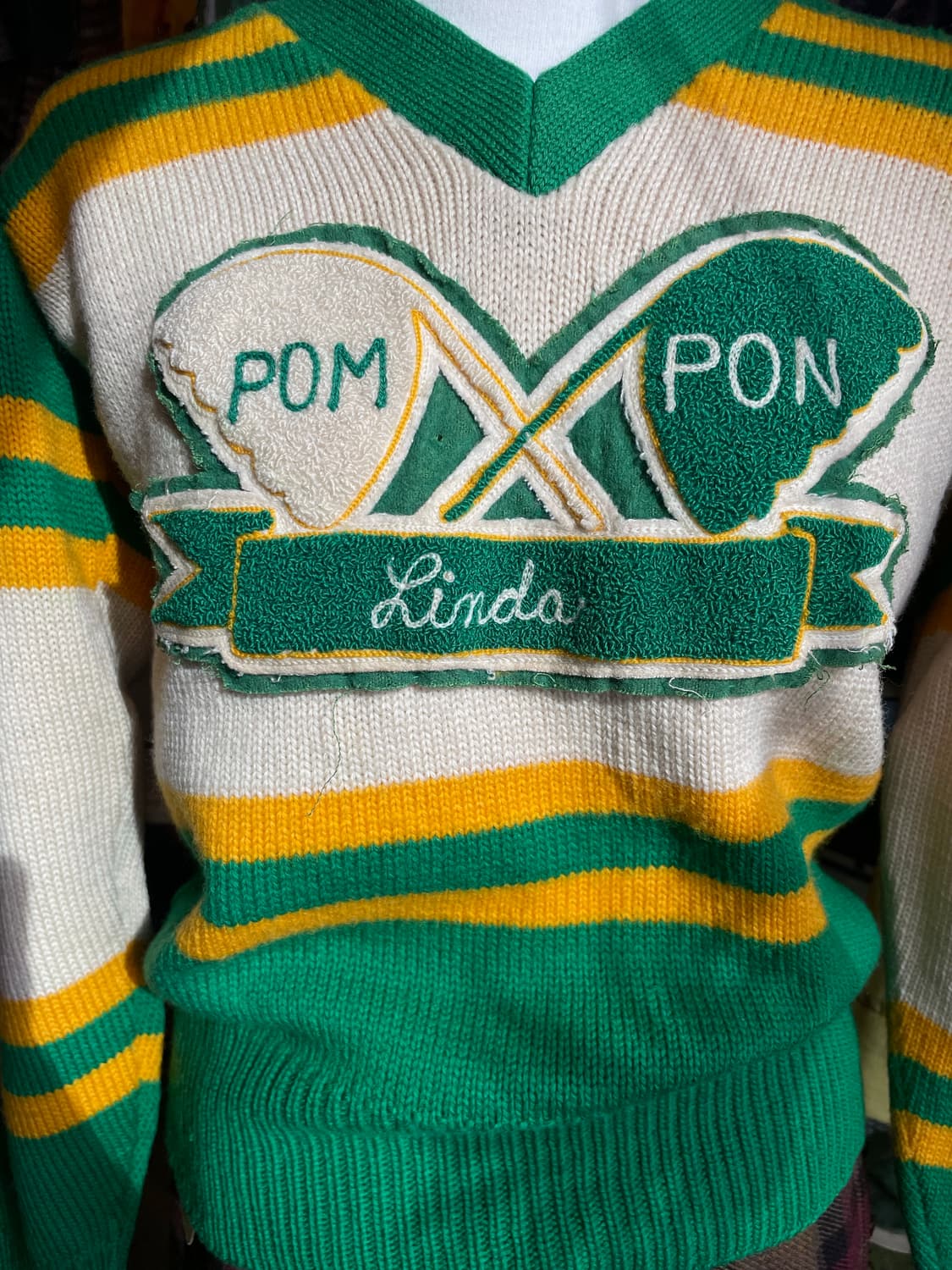 1960-70s Vintage Cheerleader Sweater 상품이미지3