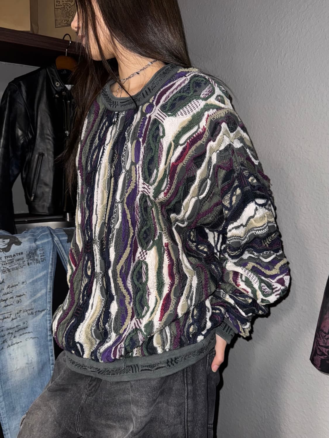 쿠지 케이블 니트 상품이미지3