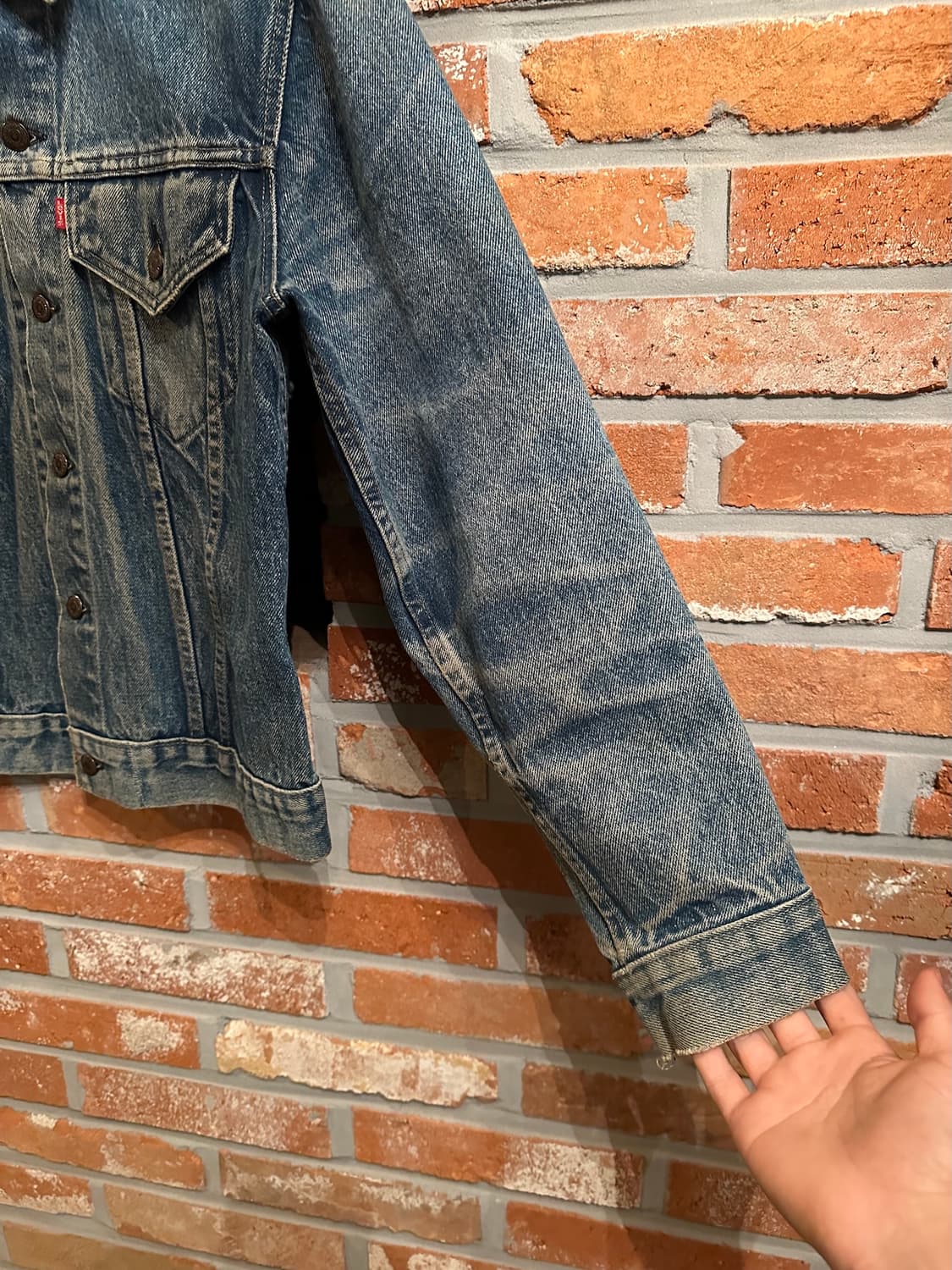 80s USA 빈티지 리바이스 70505 3rd 데님 트러커 자켓 상품이미지2