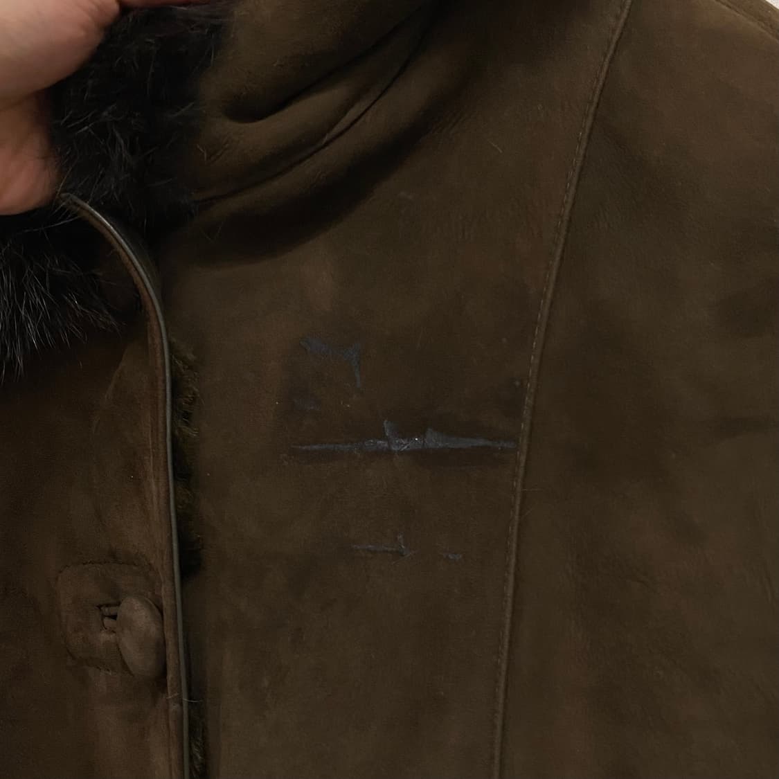 지아니 발렌티노 양가죽 양털 퍼 코트 무스탕 상품이미지6