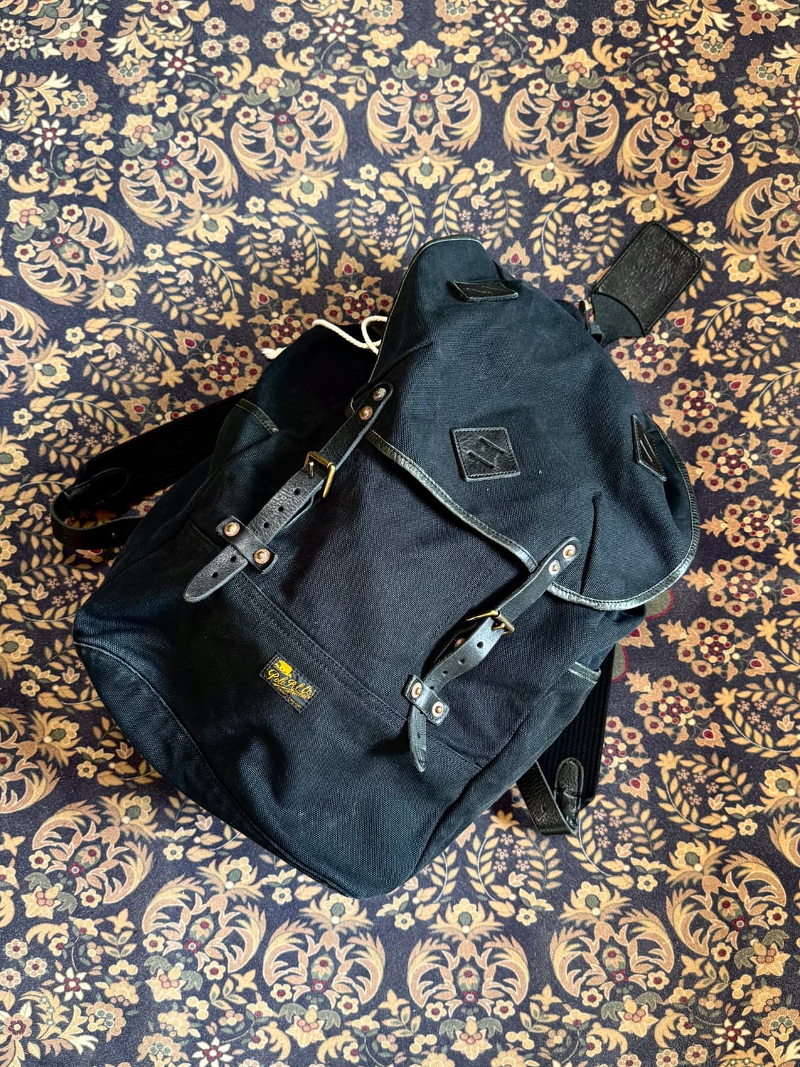 폴로 캔버스 레더 럭색 백팩 상품이미지1